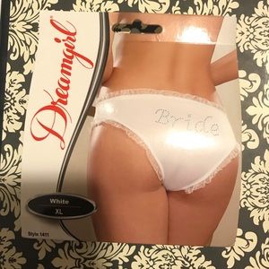 New * Dreamgirl Bride Detail Panties